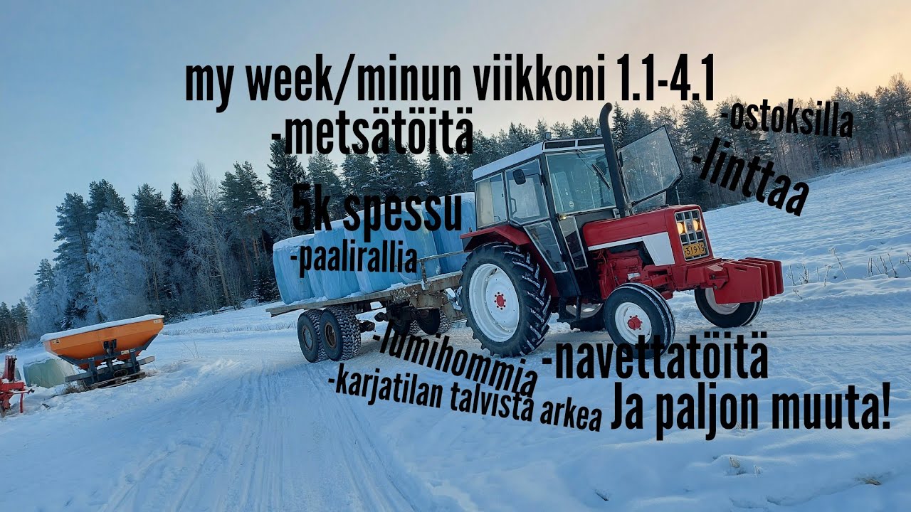 My week/minun viikkoni 1.1-4.1 pt.1/2 5k spessu