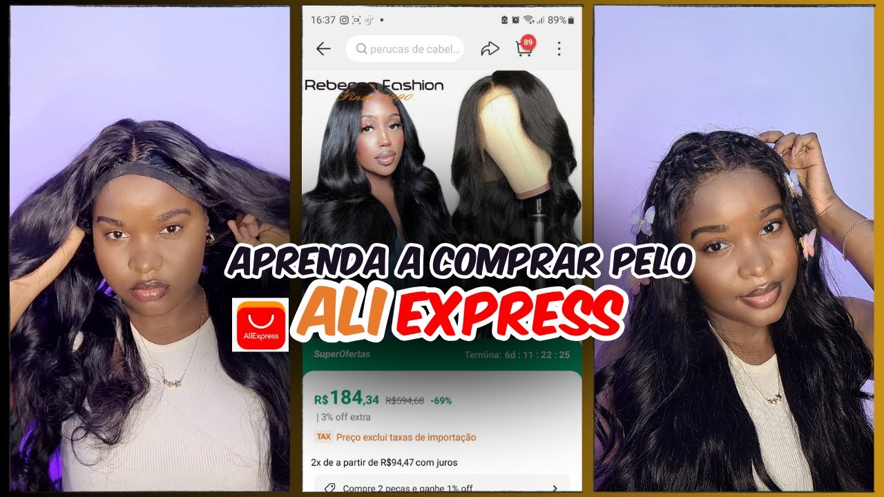 COMO COMPRAR UMA LACE DE CABELO BRASILEIRO / HUMANO NO ALIEXPRESS! | COMO ACHAR MELHOR VENDEDOR