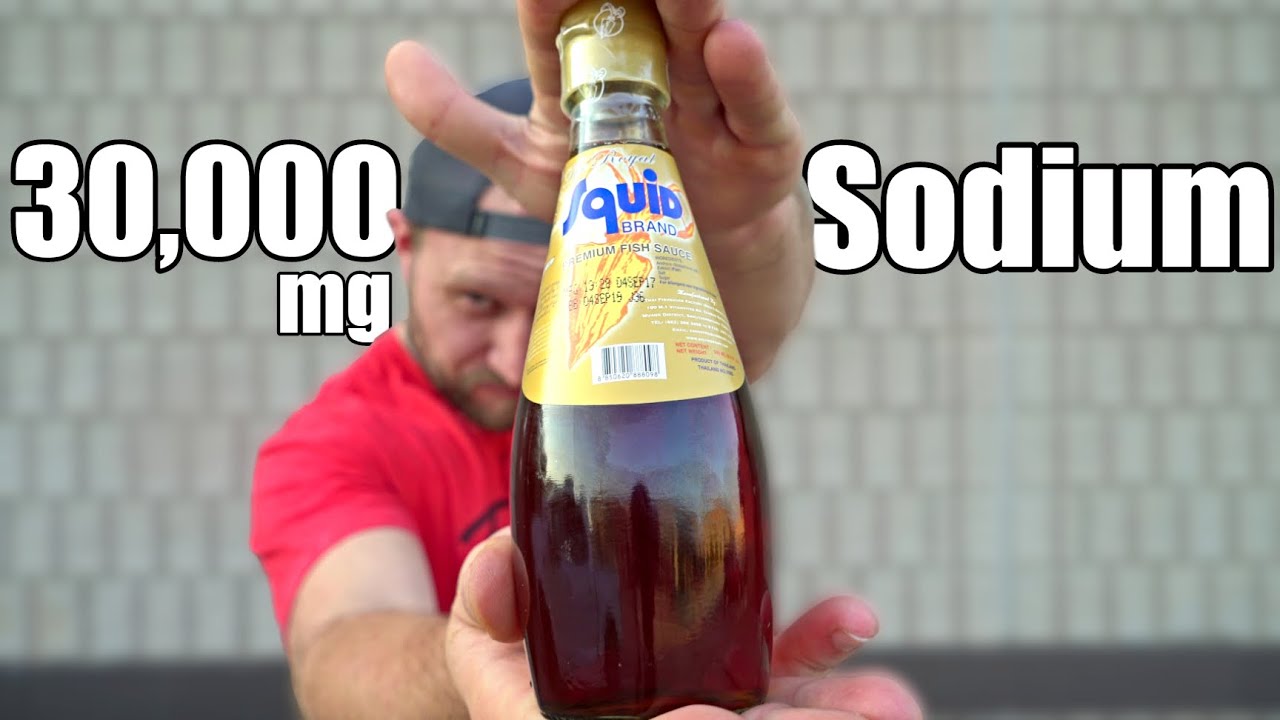 Full Bottle of Fish Sauce (very salty) Challenge - DON'T TRY THIS AT HOME