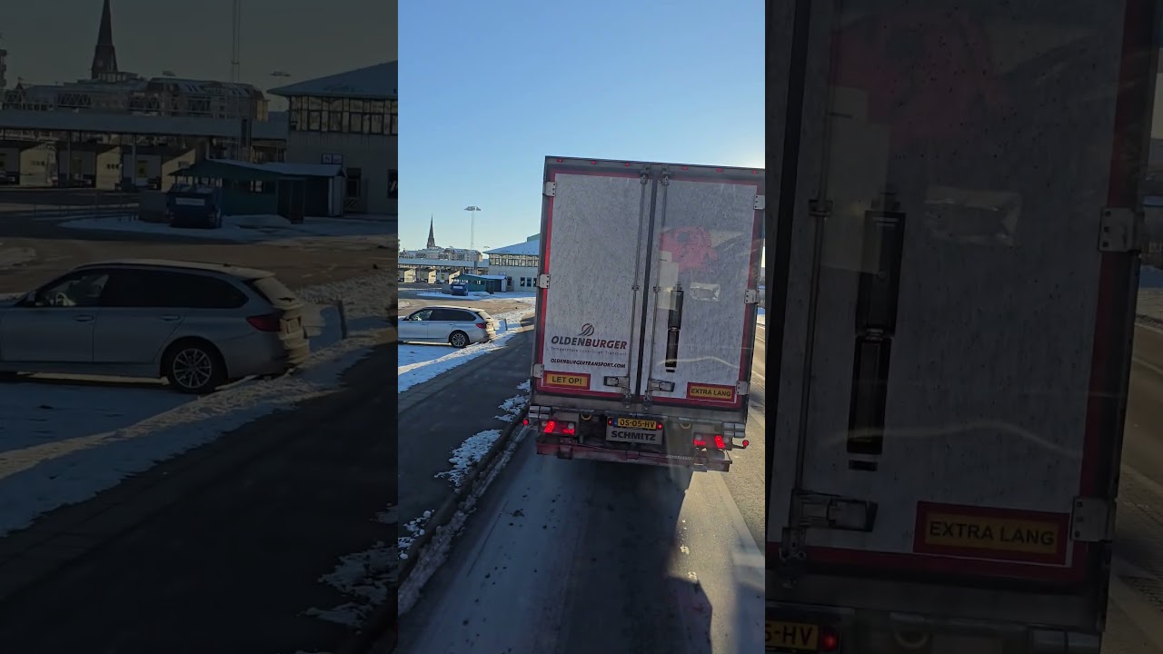Ferry Unloading and Nederland  Truck Border Control in Sweden #6