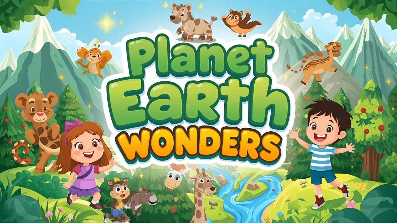 🌍 Planet Earth Wonders for Kids | Fun Learning About Nature & World | SparklePlay Kids