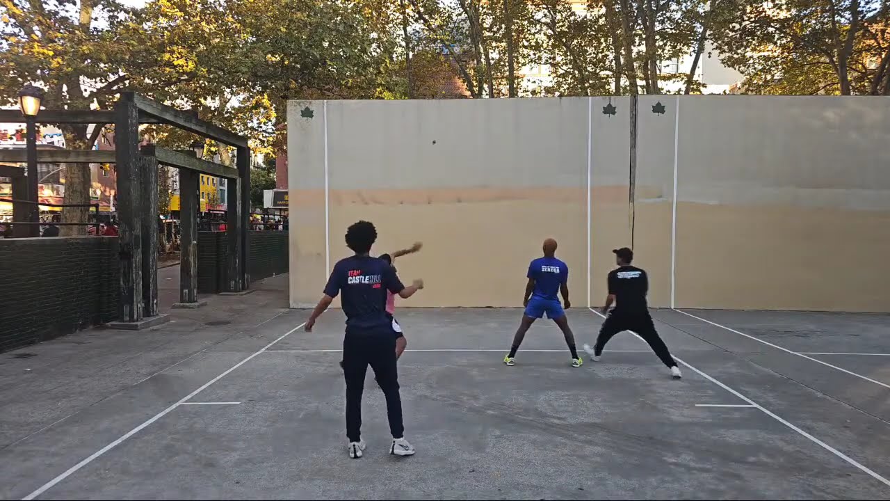 Grand Street Pk - Dboy & Nazir vs Dan P & Josh - Doubles Handball Filmed By Shena - 10.20.2024