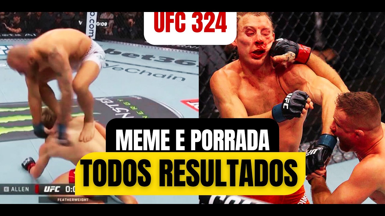 RESUMÃO DO UFC 324 COM TODOS RESULTADOS E DECLARAÇÕES PÓS LUTAS