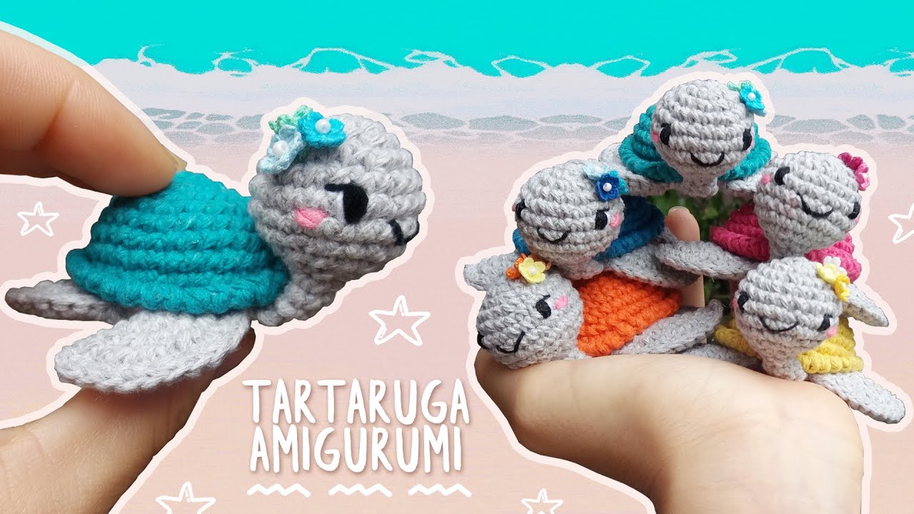 Амигуруми черепаха 🐢 | Брелок или мягкая игрушка | Пошаговое руководство по вязанию крючком