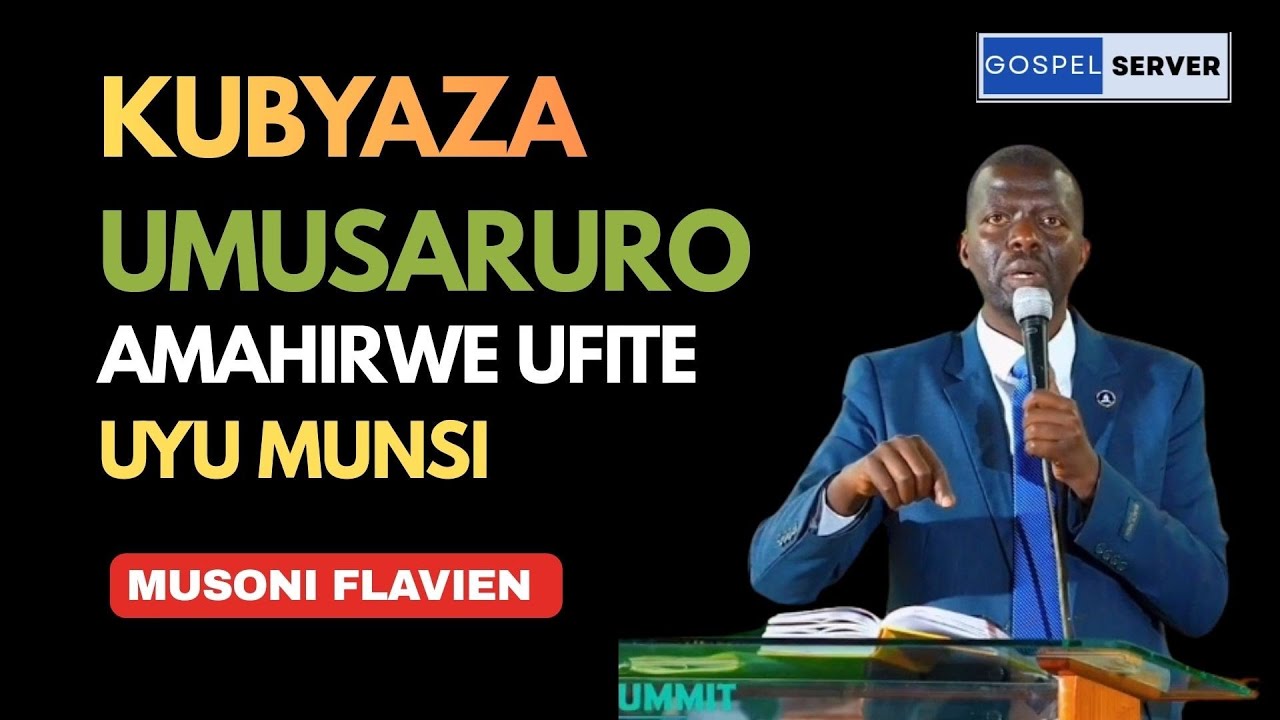 🔴👉Ijambo ry'Imana | MUSONI Flavien | Kubyaza umusaruro amahirwe ufite uyu munsi. 