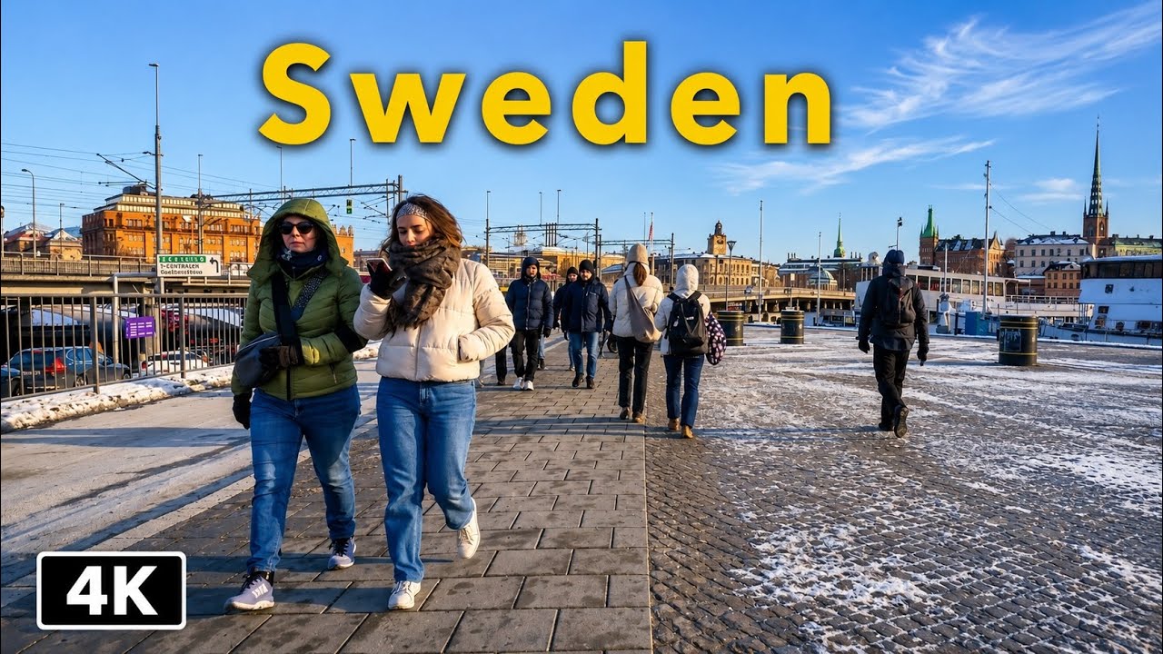 Stockholm Walking Tour 4K | City Hall to Riddarholmen 🇸🇪