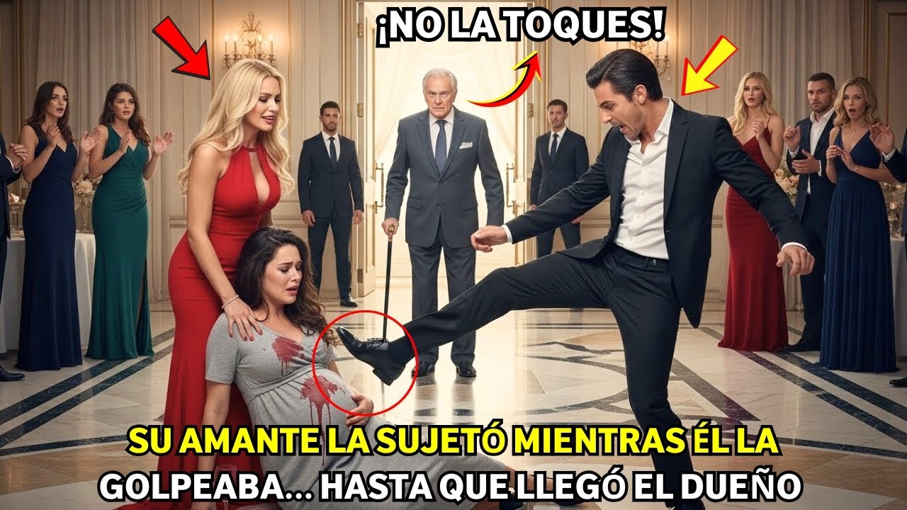 Esposo Patea a su Esposa Embarazada en una Fiesta.Sin Saber Quién Era Su Padre Multimillonario