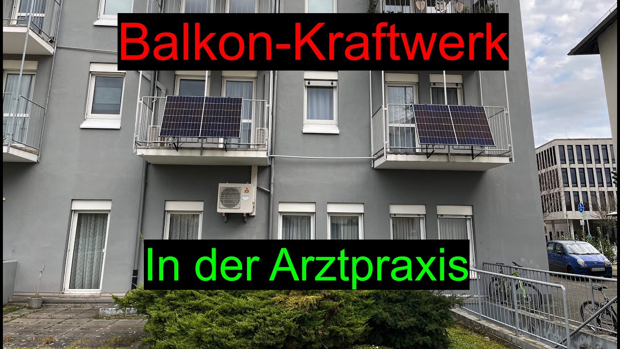 Balkon PV für die Arztpraxis