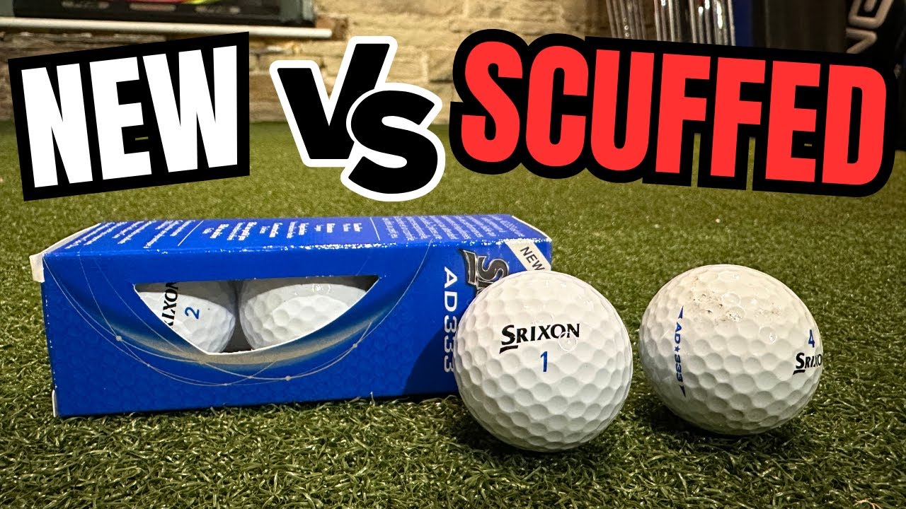 NEW GOLF BALL VS SCUFFED GOLF BALL TEST... | 2024 SRIXON AD333