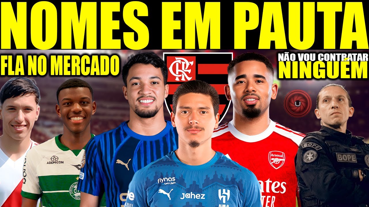 🔴AO VIVO: FLAMENGO NO MERCADO COM NOMES EM PAUTA | FILIPE LUIS APROVA?