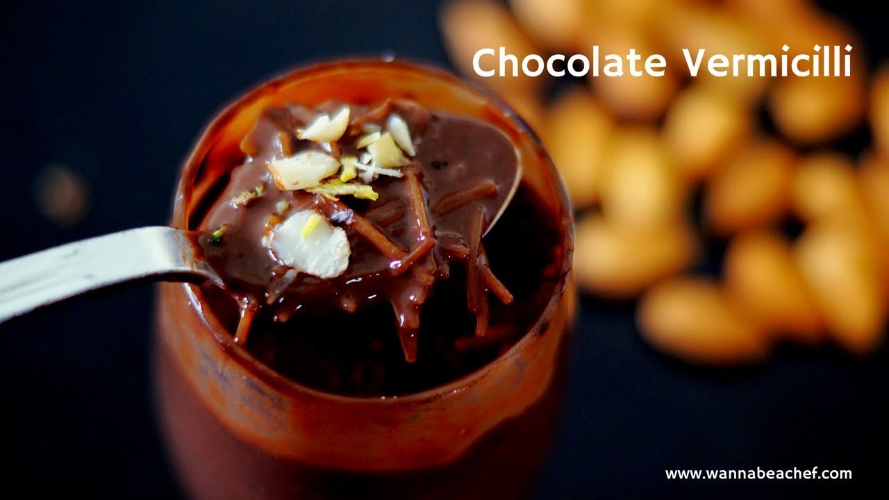 Chocolate Vermicelli - Vermicelli Payasam - Chocolate Vermicelli Payasam