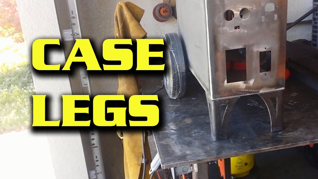 Fabricating some legs for a metal case