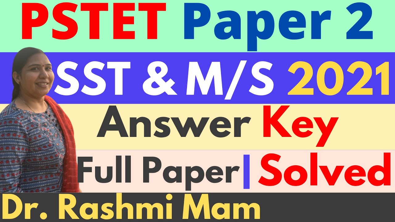 PTET Answer Key 2021 | PSTET Paper 2 Answer Key 2021 | PSTET Official Answer Key of Apex Academy |