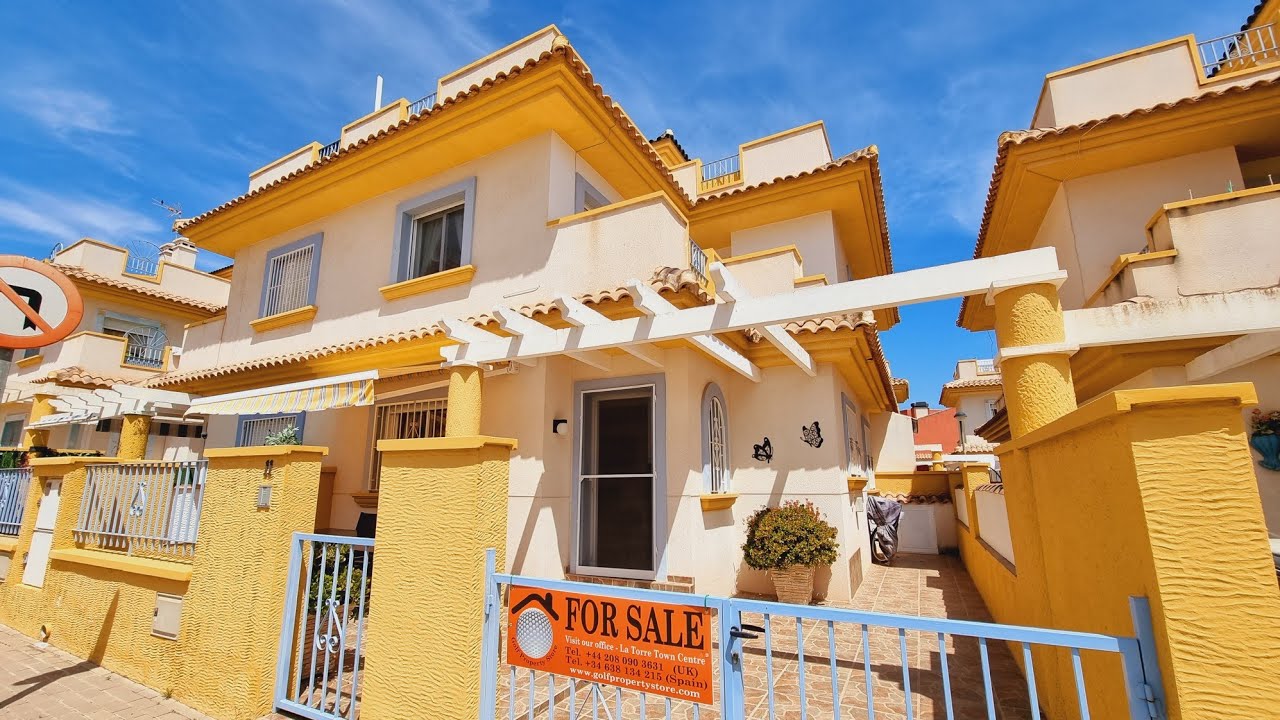 La Tercia Village 3 Bed 2 Bath Townhouse South facing fully furnished communal pool 93,500€ in 4K