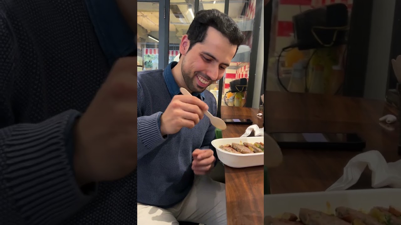 Trying Arabic Fries and Chellow Kebab from Middle Eastern Cuisine @cravingsandcaloriesvlogs #shorts