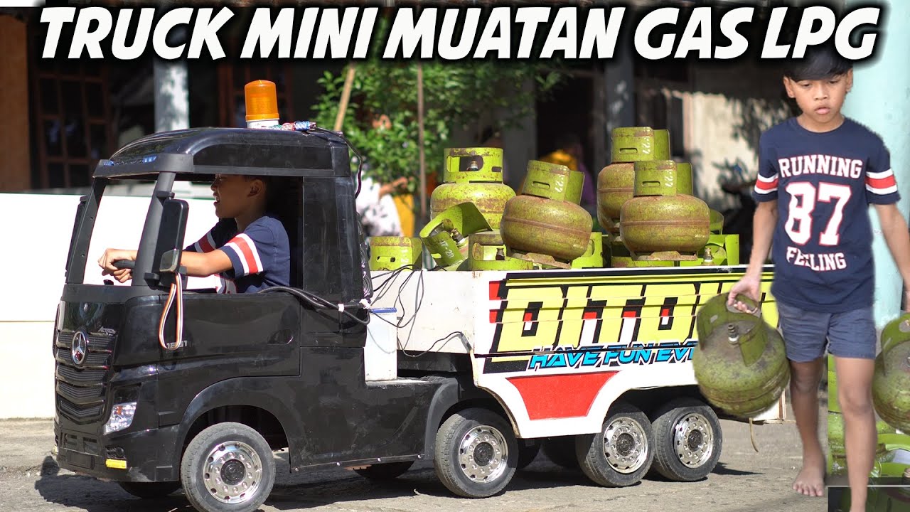AWAS!! MUATAN GAS.. DIMAS MUATAN GAS LPG PAKAI TRUK MINI..