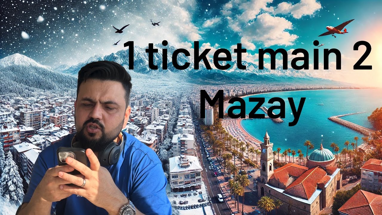 1 ticket mainSardi bhi or Garmi bhi ✈️🇹🇷|Antalya cable car 🚠 Experience| Best beef burger 🍔