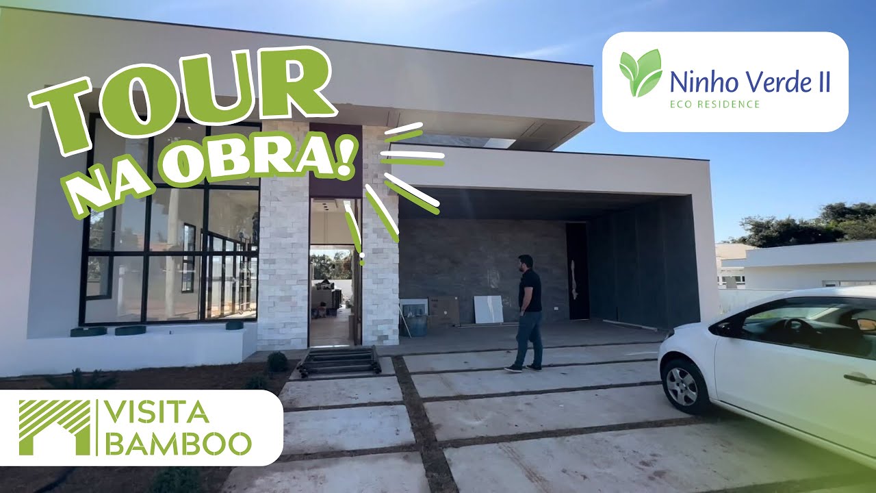 Tour na obra da casa de campo com 159 m² no Condomínio do Ninho Verde 2 - Momentum Empreendimentos