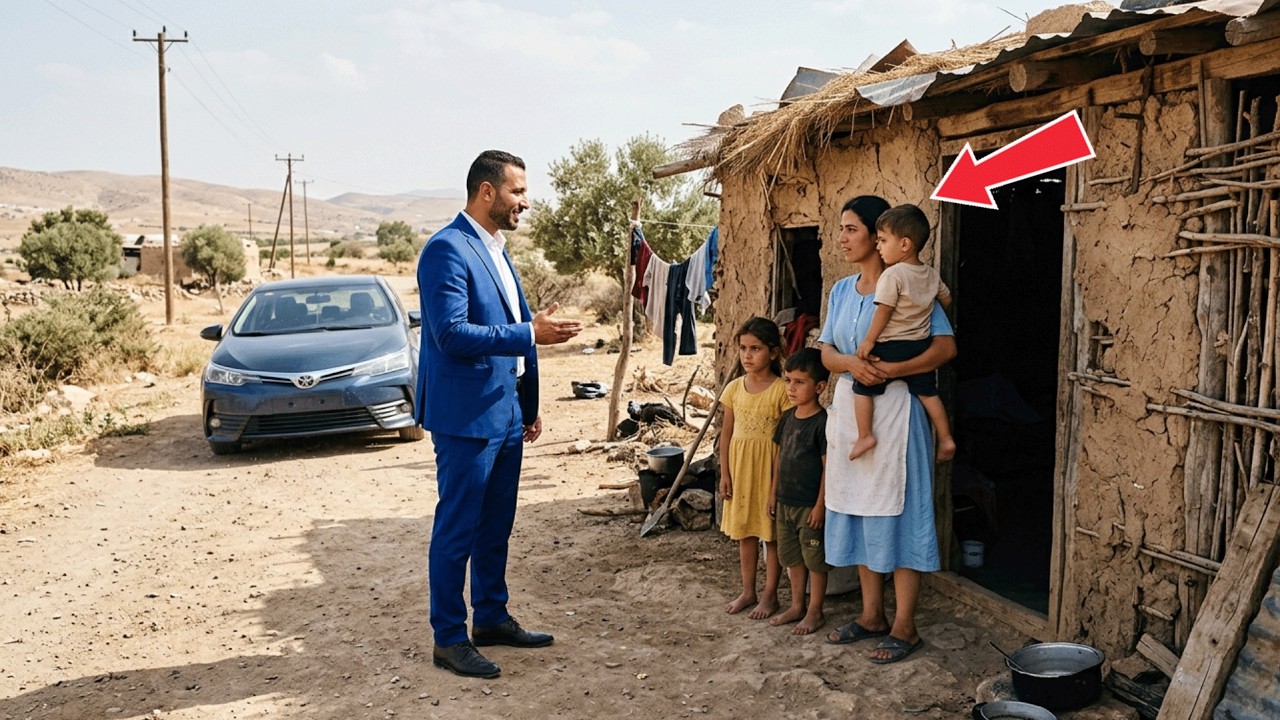 مليونير يتبع عاملة النظافة ويرى أبناءها في منزل مهجور فينكشف له السر