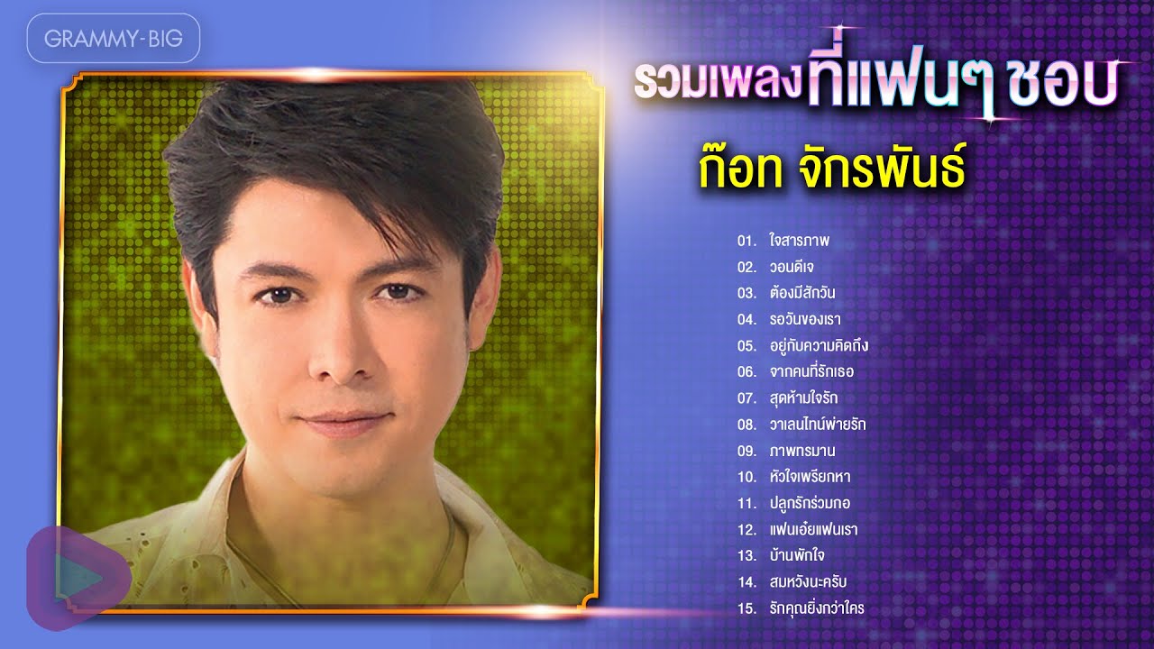 รวมเพลง ก๊อท จักรพันธ์ ที่แฟนๆ ชอบ l ใจสารภาพ, ต้องมีสักวัน, อยู่กับความคิดถึง, รักคุณยิ่งกว่าใคร