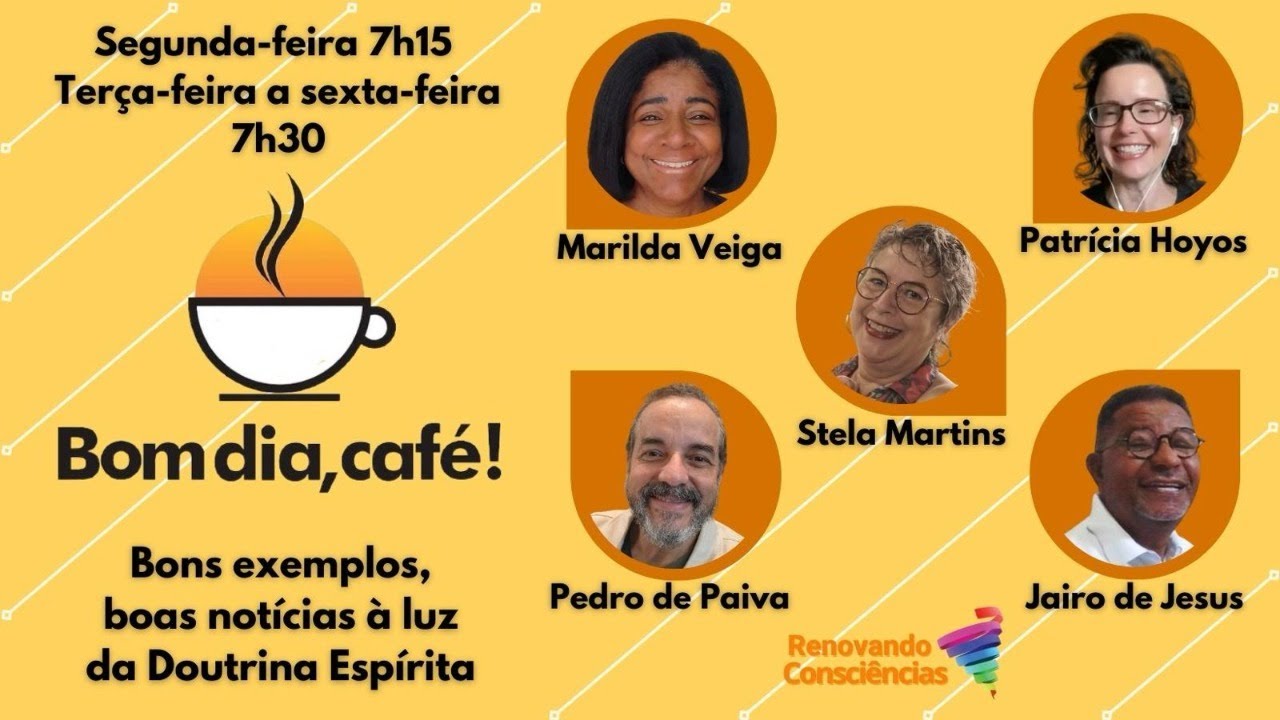 Bom dia, café!  160326  AO VIVO  Renovando Consciências