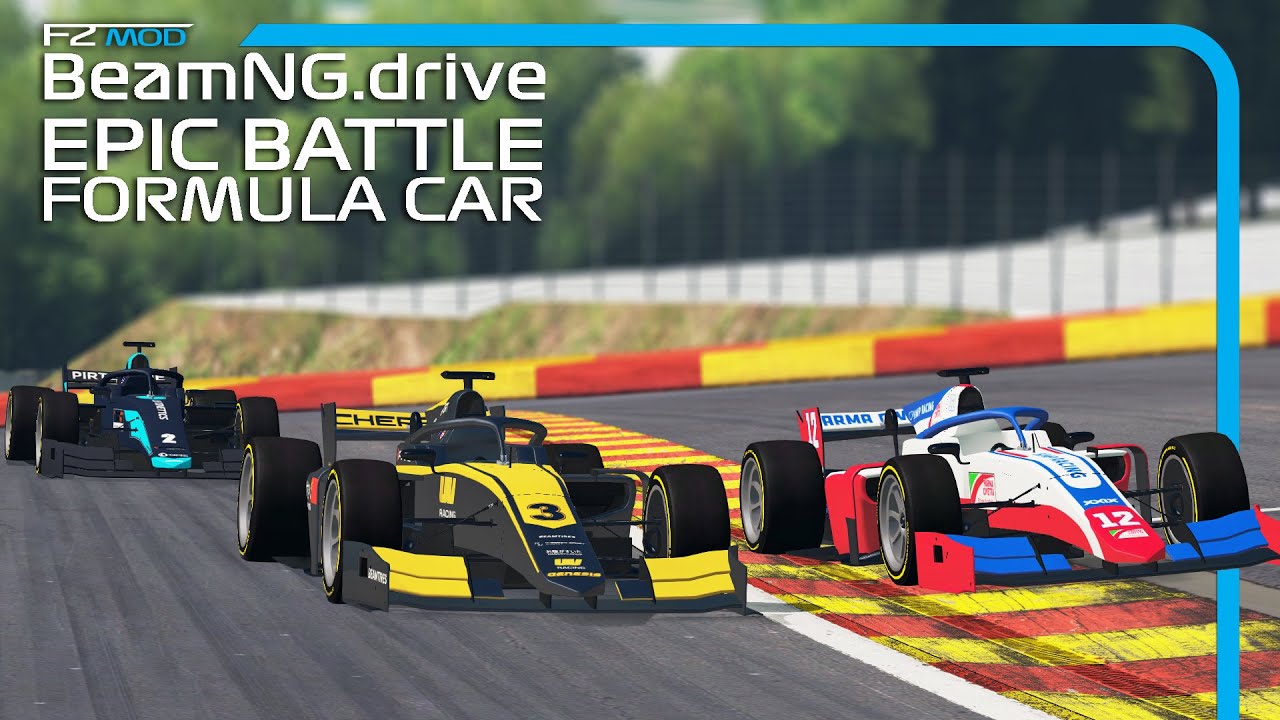 Formula Car Epic Battle | BeamNG.drive | F2 Car Mod