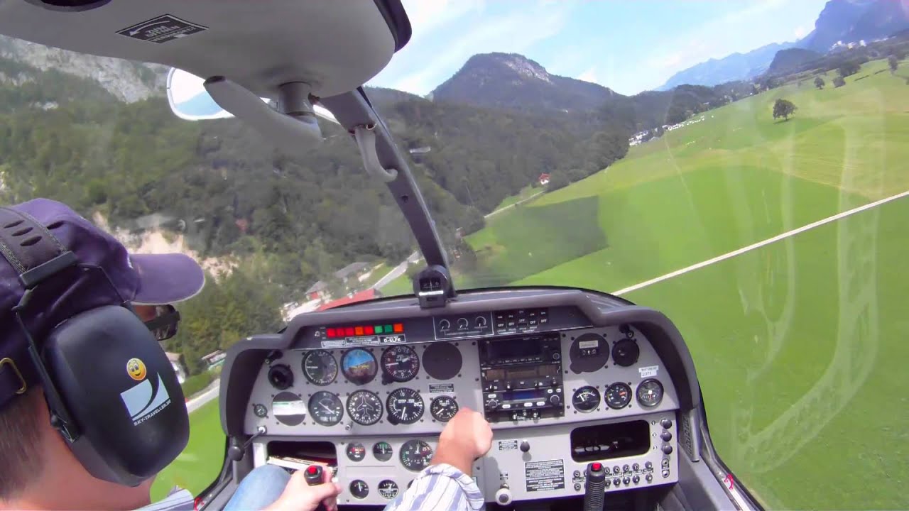 Start+Landung /Take Off and Landing / Flugplatz Kufstein / Langkampfen (LOIK) - Robin DR 400