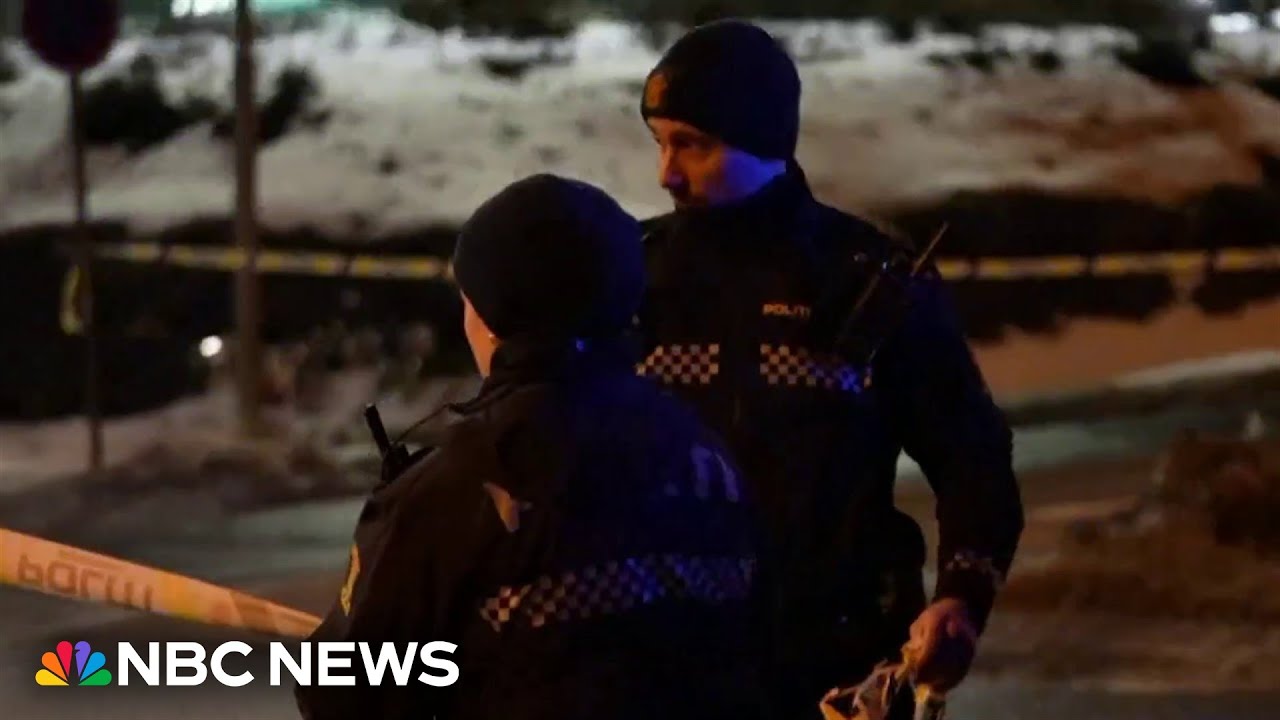 Police search for perpetrators after explosion damages entrance of U.S. Embassy in Oslo