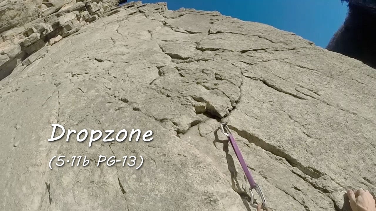 Trad Climbing on Dropzone at Seneca Rocks, WV