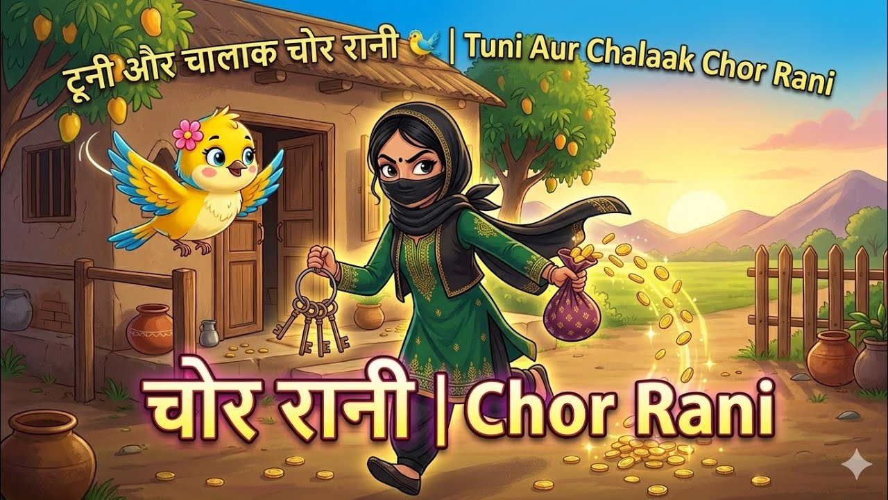 Tuni Aur Chalaak Chor Rani 🐦 | Moral Story for Kids | Hindi Urdu Cartoon Kahani