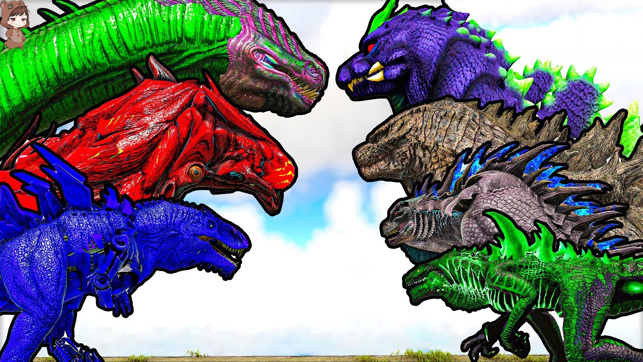 3 Sid’s Hybrids Boss vs Team Godzilla | ARK Mod Battle Ep.233