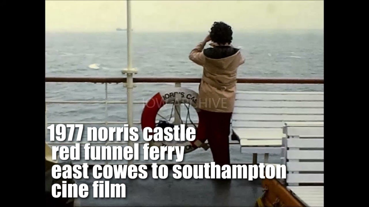 📽 1977 - norris castle - red funnel ferry -  east cowes to southampton - cine film