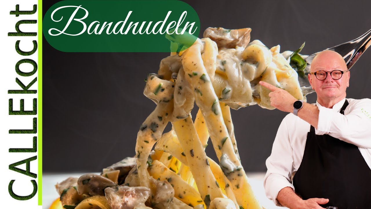 Einfaches Pasta Tagliatelle Rezept ohne Maschine. Nudeln selber machen