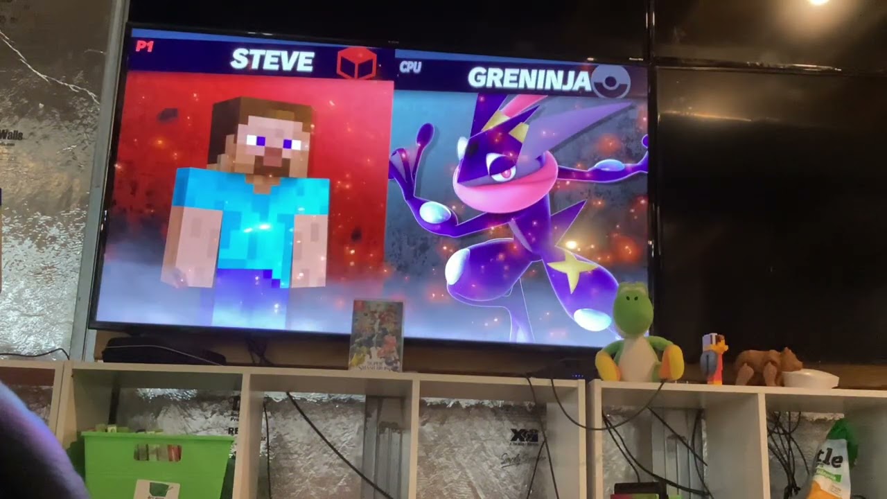 Playing Super Smash Bros. Ultimate 