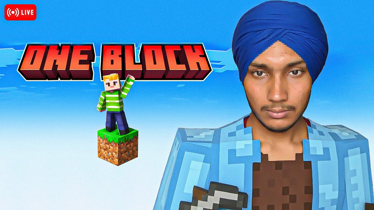 (vertical)Minecraft One Block | Minecraft Live |  @GMatharuG  | #live #minecraft #punjabsmp