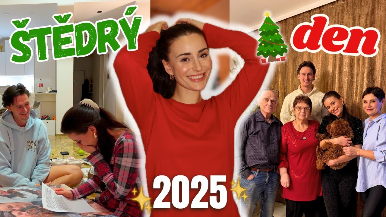 NÁŠ ŠTĚDRÝ DEN! Vlog z Vánoc 2025 ♥️
