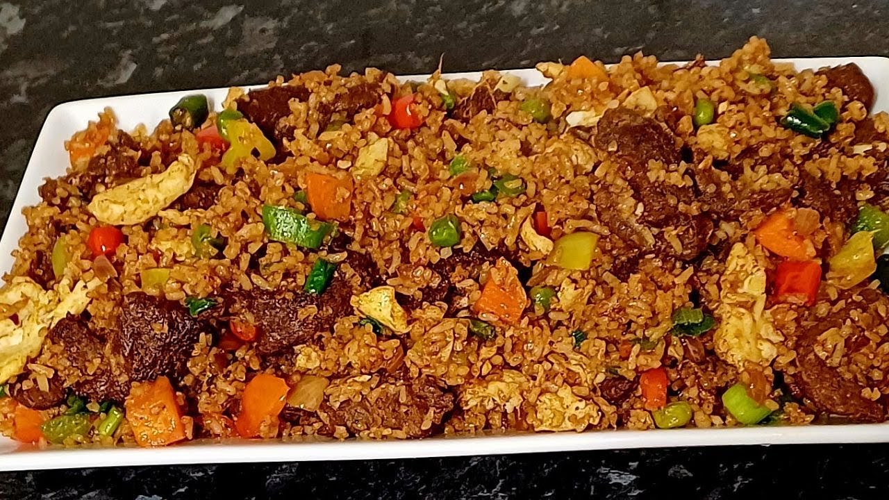 ЖАРЕНЫЙ РИС С ГОВЯДИНОЙ! Приготовьте острый жареный рис дома...