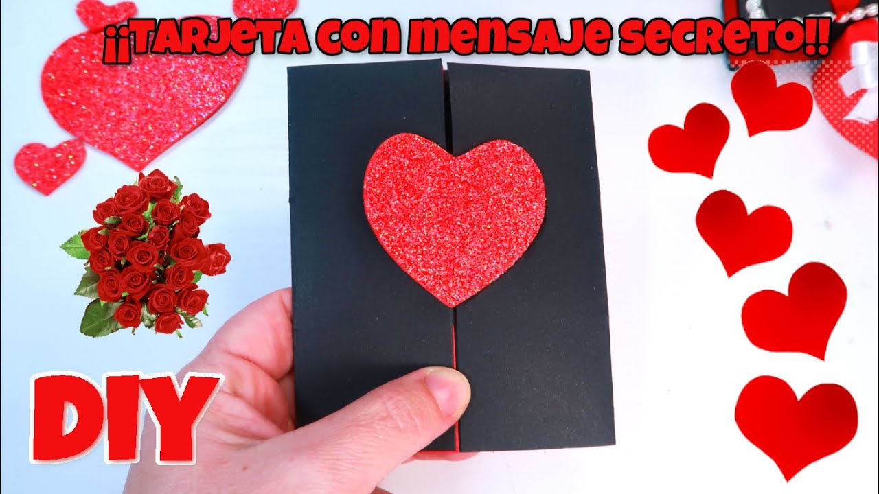 Diy 😲 Como hacer tarjetas con mensaje oculto 😲  tarjetas mágicas con mensaje secreto