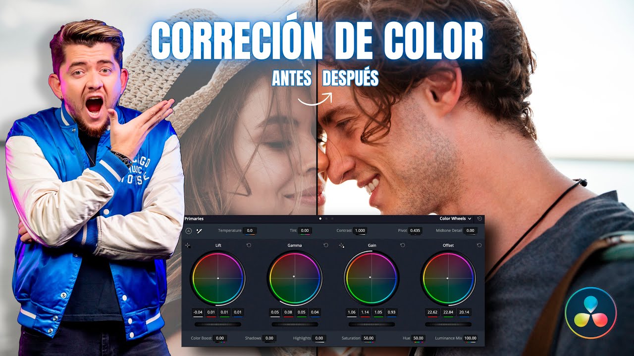COMO HACER CORRECCIÓN DE COLOR Tutorial paso a paso (COLOR GRADING) Davinci Resolve 18🔥