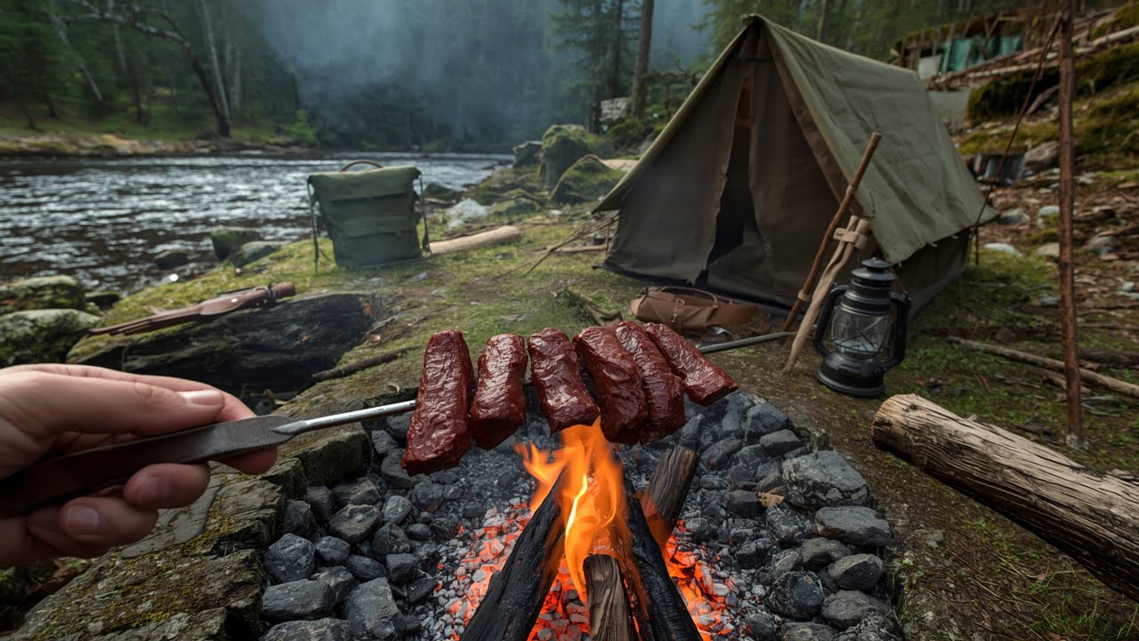 Wild Campfire Cooking Compilation | Perfect Cooking Moments 🗻🌲