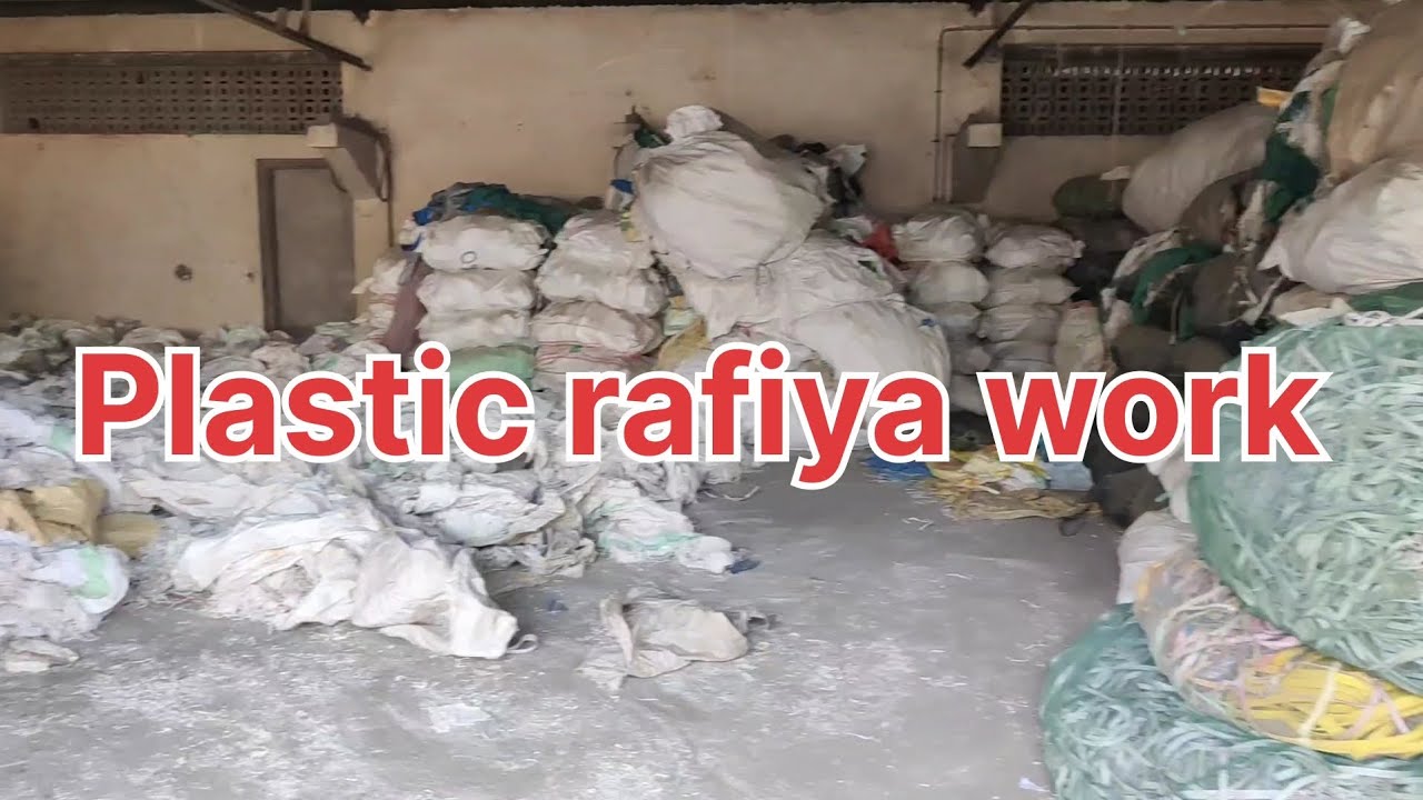 Plastic rafiya work 