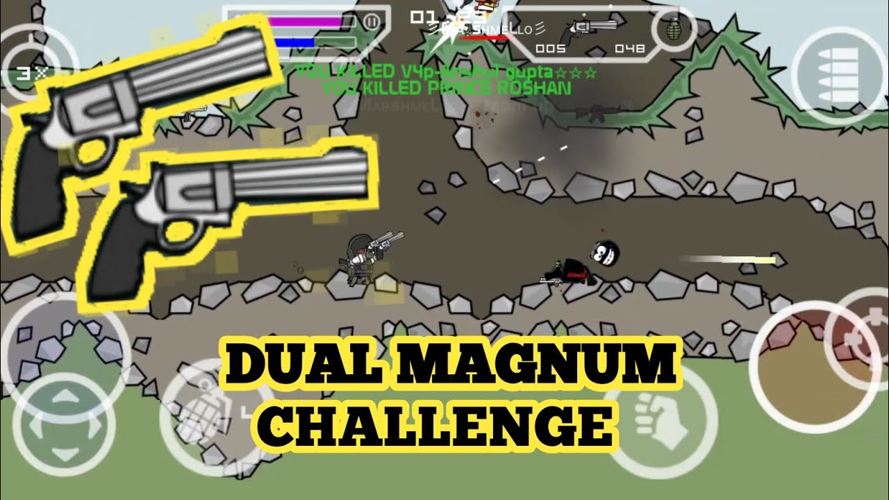 Dual Magnum Challenge | Mini Militia