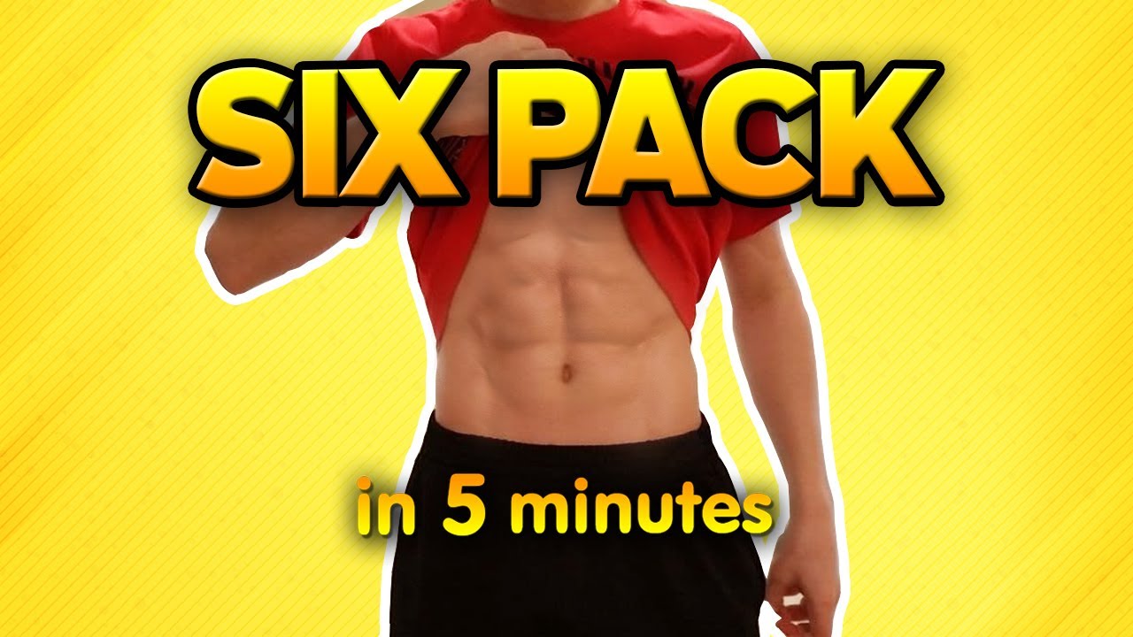 HOW TO get a Six Pack in 5 MINUTES (No equipment) - At home ABS workout | FullTimeNinja