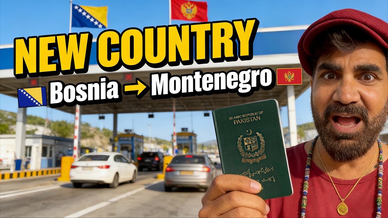 Crossing Border from Bosnia to Montenegro 🇧🇦➡️🇲🇪 | Unexpected Journey 😲