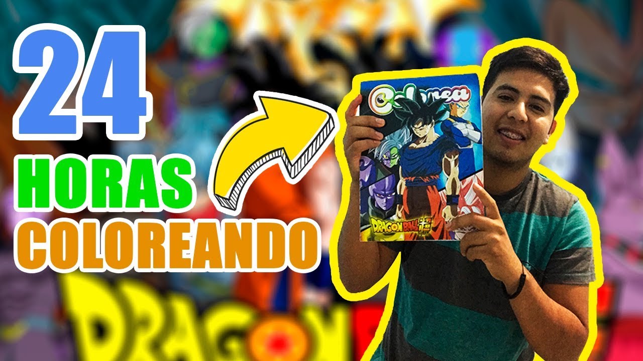 24 HORAS COLOREANDO REVISTA DE DRAGON BALL✨ 2020