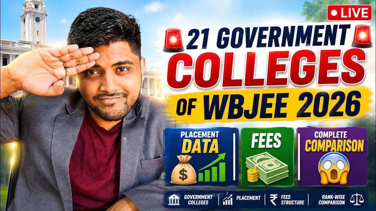 🚨 21 GOVERNMENT COLLEGES OF WBJEE 2026 🚨PLACEMENT DATA 💰 | FEES 💸 | COMPLETE COMPARISON 😱