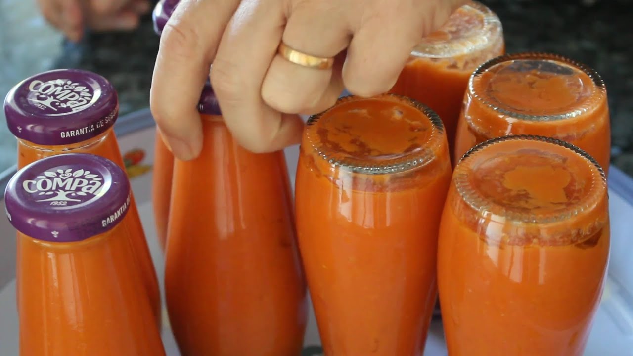 CONSERVA DE POLPA DE TOMATE sem congelador | Conserva tomate todo o ano
