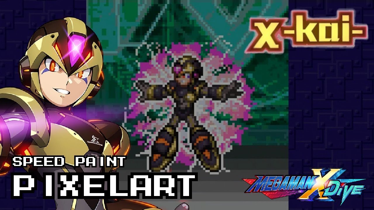 Mega Man X-KAI | from Mega Man X DIvE | Speed Paint Pixelart