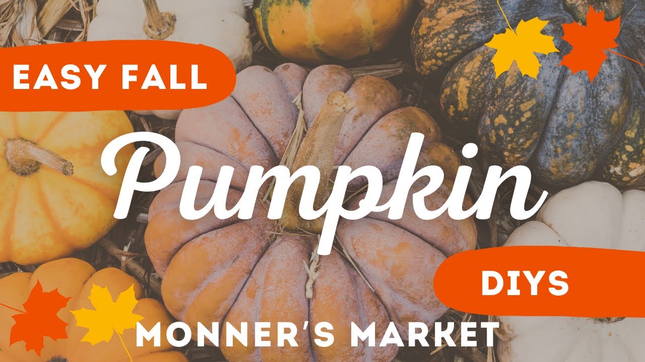 “High End Easy Fall Pumpkin DIYs” Super easy, but high end pumpkin diys #monnersmarket #pumpkin #diy