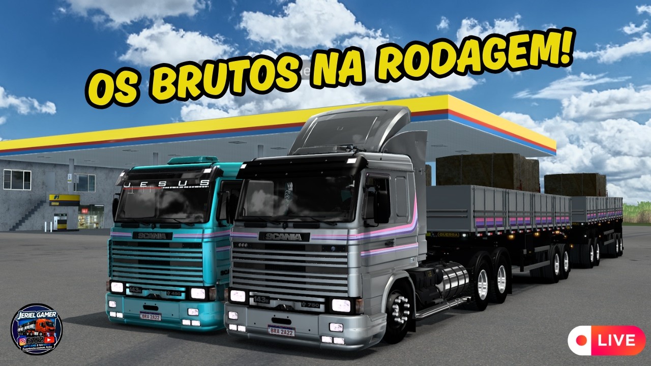 ETS2 - OS BRUTOS NA RODAGEM SCANIA 143H FRONTAL NO RODOTREM  - #ets2 #shortlive #gameplay #aovivo